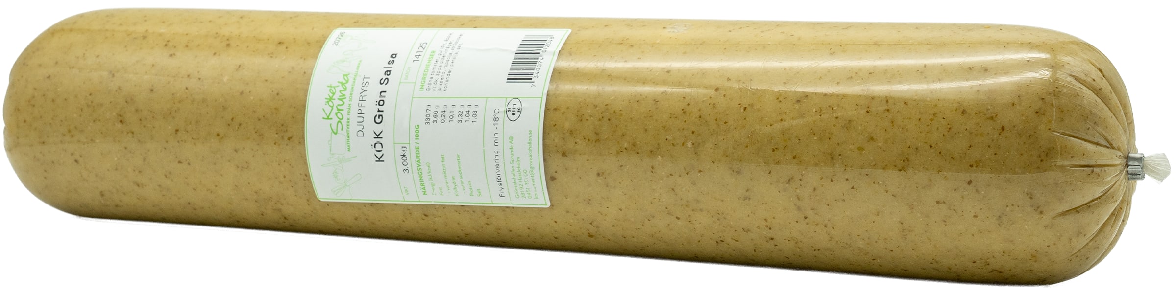 Gr&ouml;n salsa i rullpack 3kg