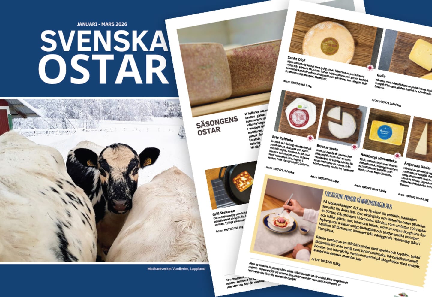 Svenska ostar januari - mars