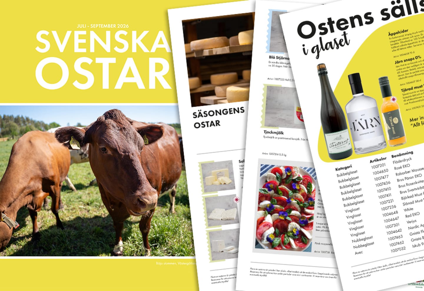 Svenska ostar juli - september