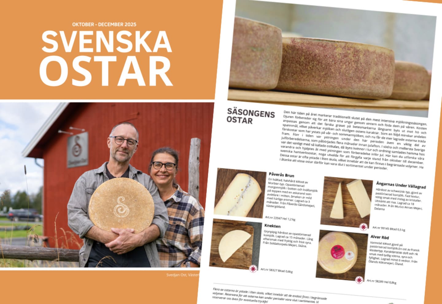 Svenska ostar oktober - december