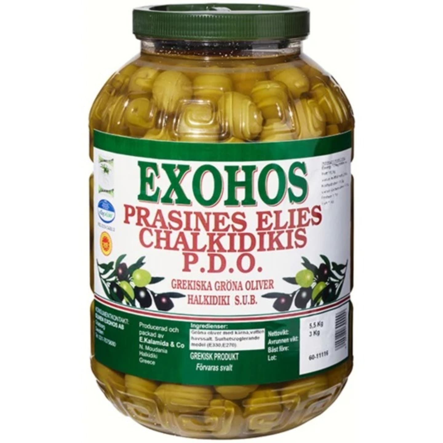 Oliver gröna med kärna XL 3kg