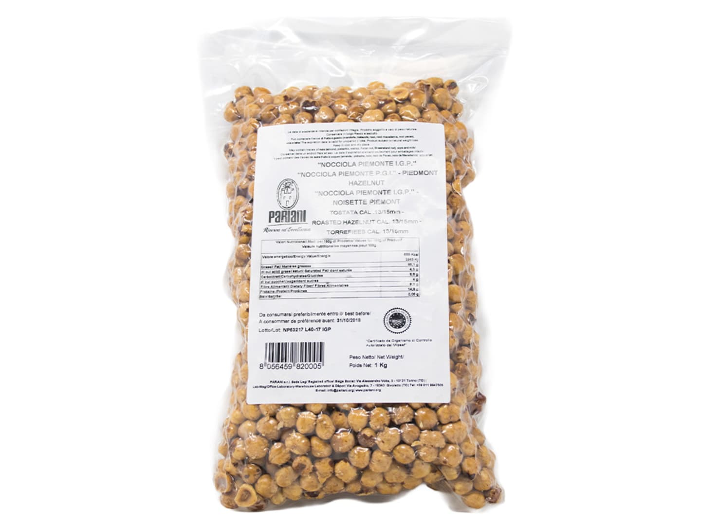 Hasselnötter Piemonte 1kg