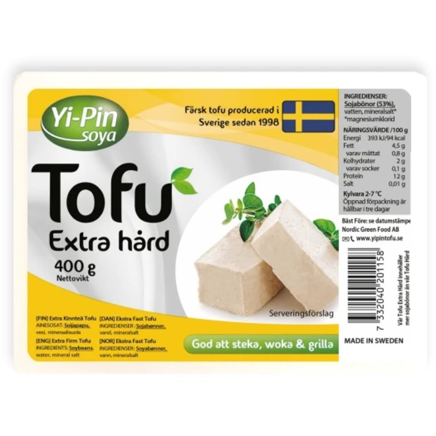 Tofu extra hård 400g