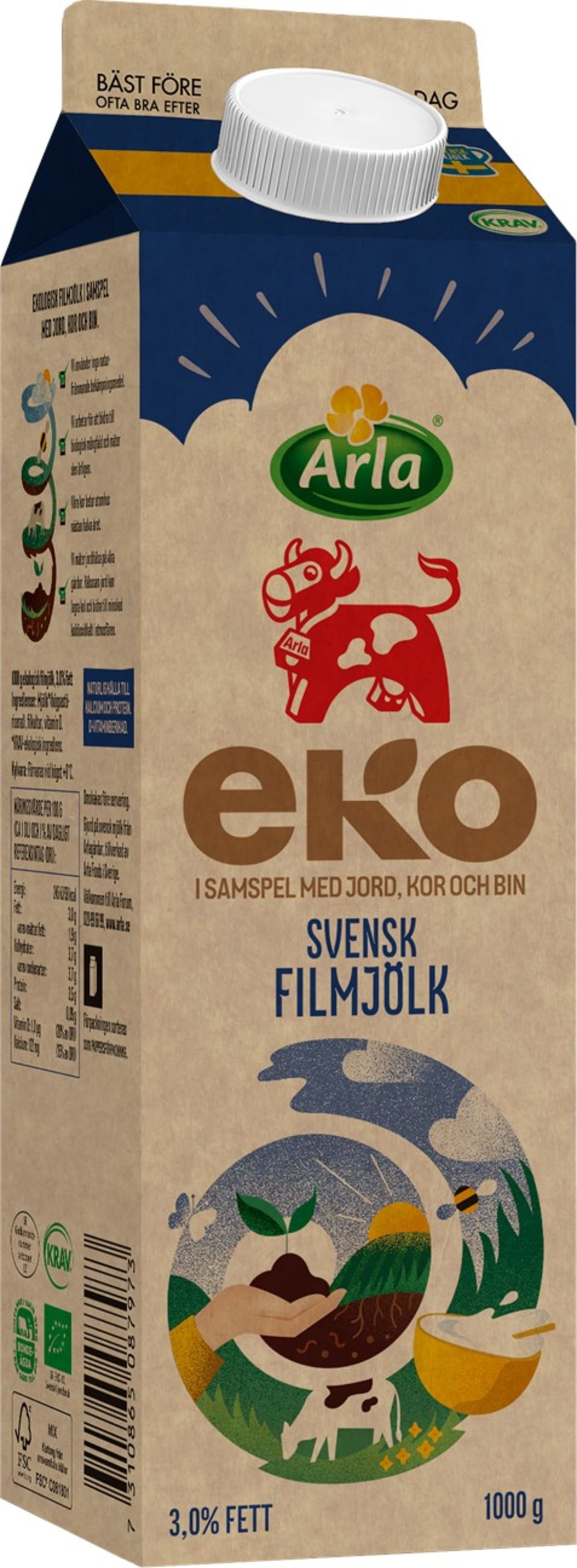 Filmjölk Naturell KRAV 1L