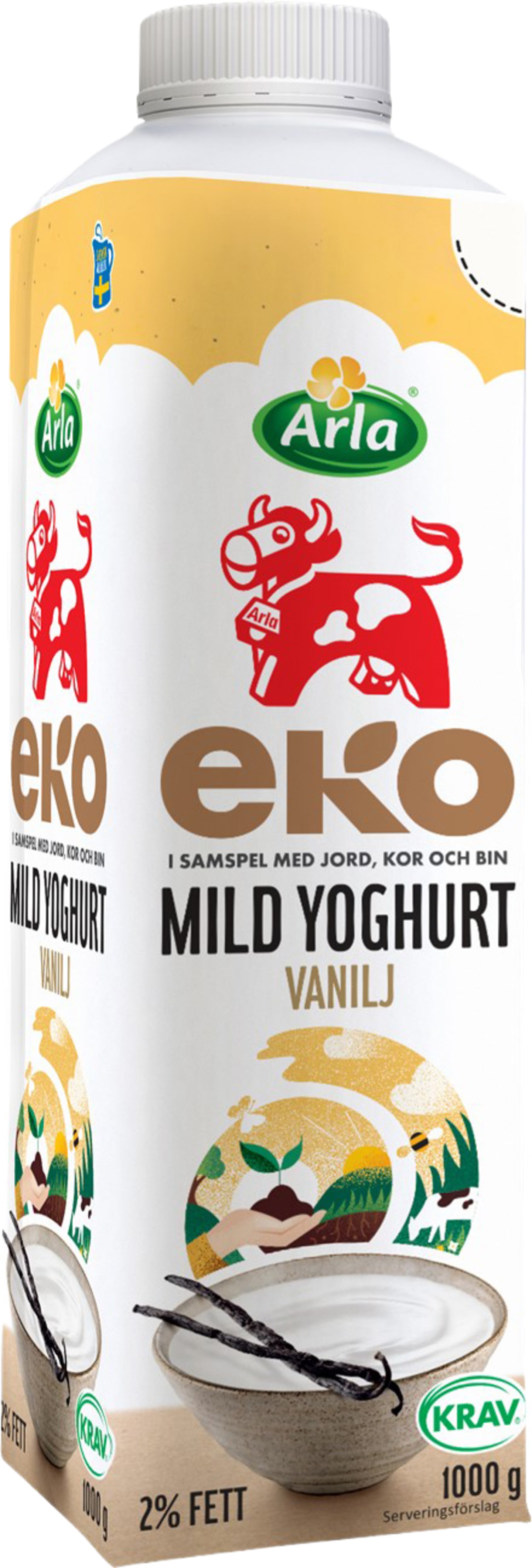 Yoghurt mild vanilj EKO 1kg