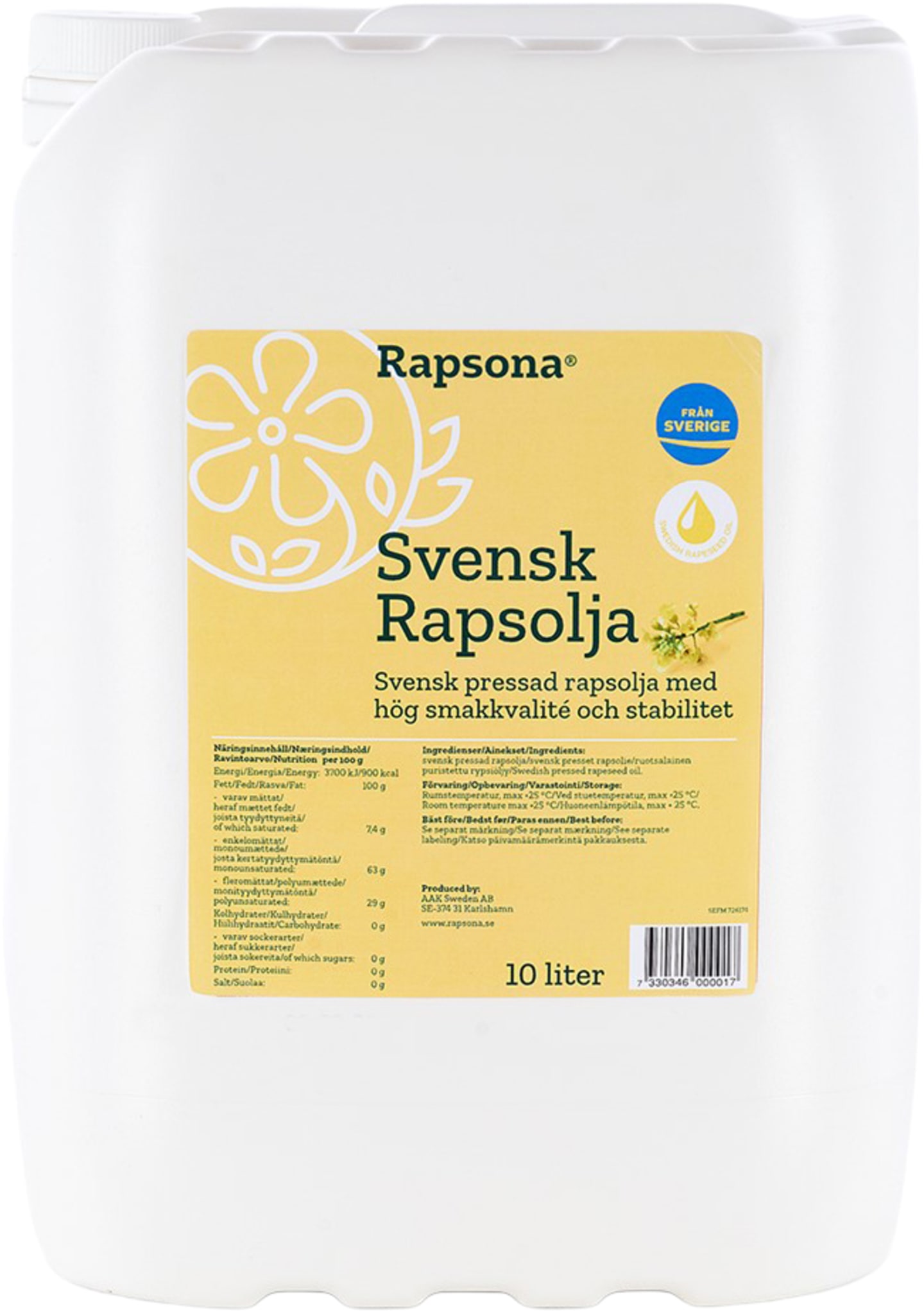 Rapsolja 10L
