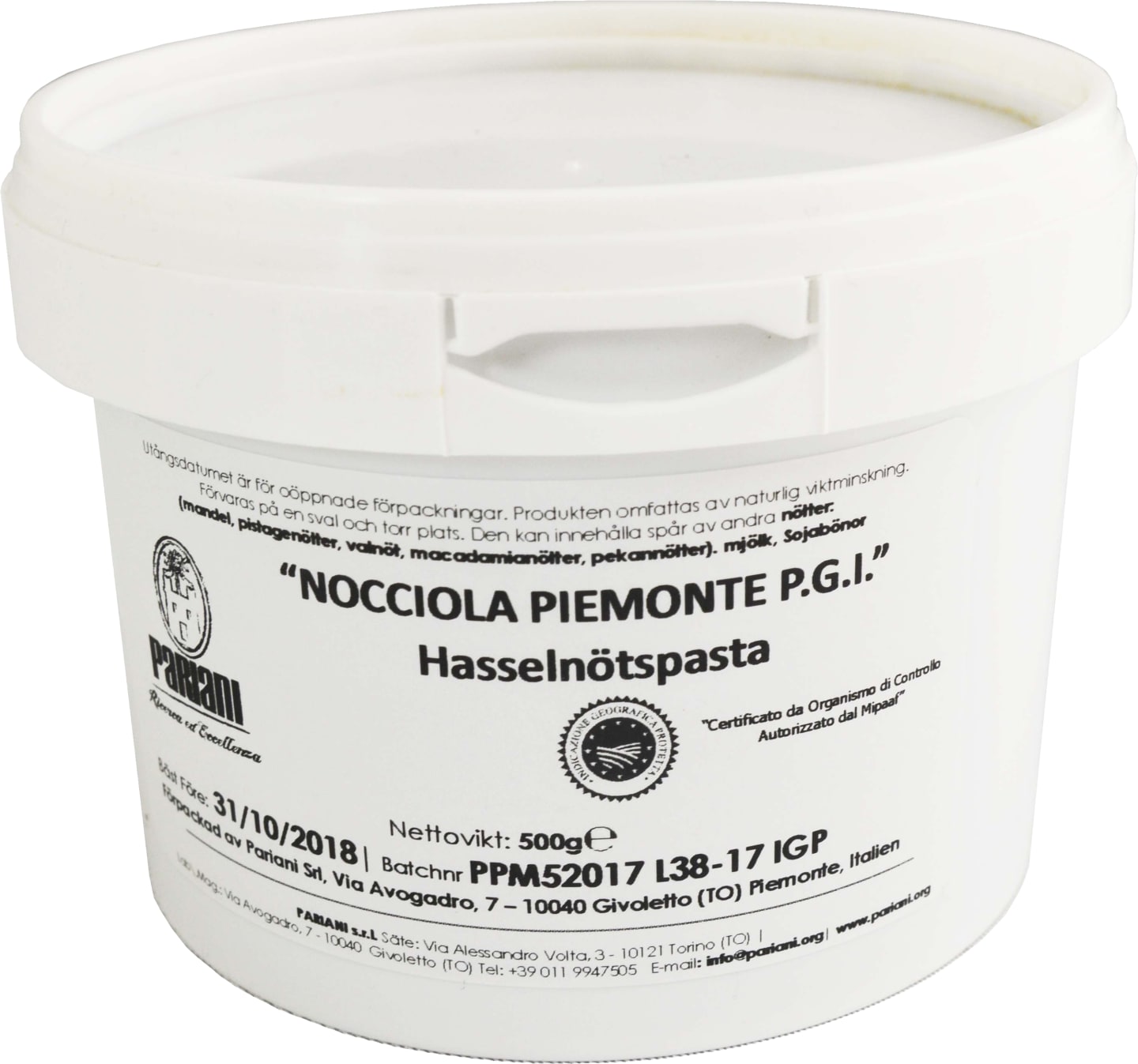 Hasselnötspaste 500g