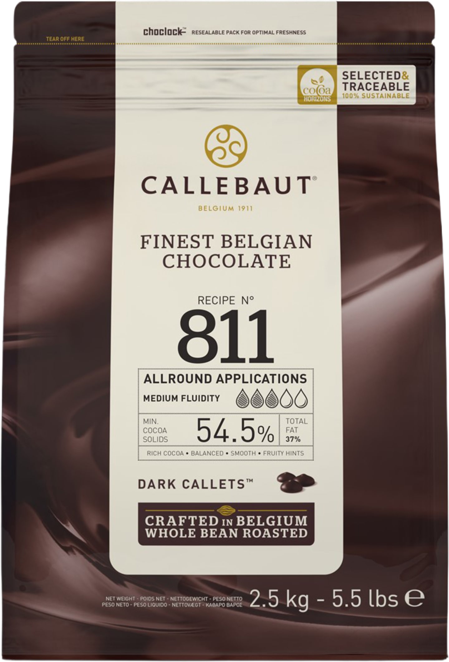 Chokladpellets 54% 2,5kg