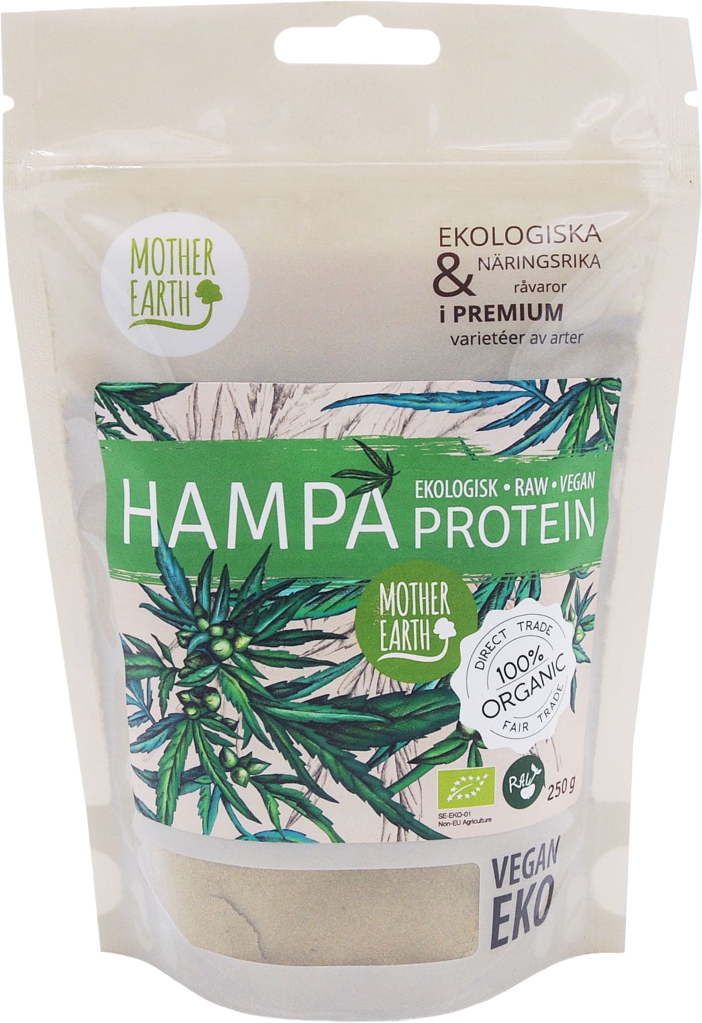 Hampapulver EKO 250g