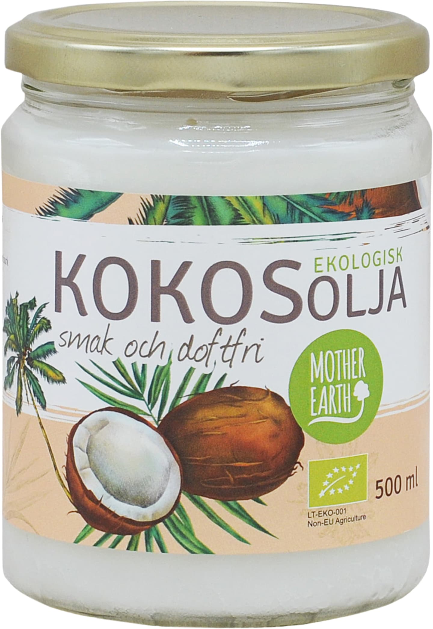 Kokosolja doftfri EKO 500ml