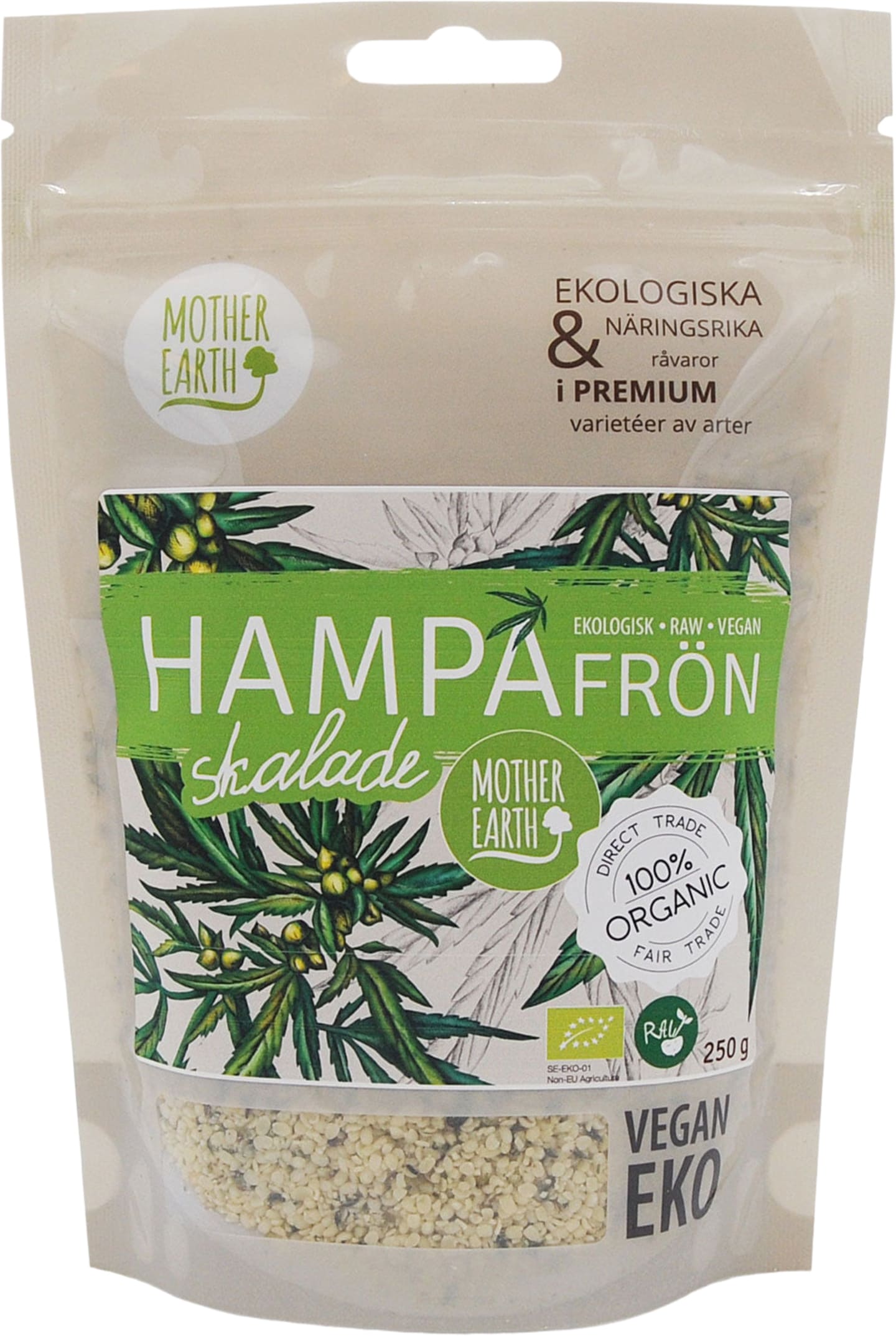 Hampafrön torkade EKO 250g