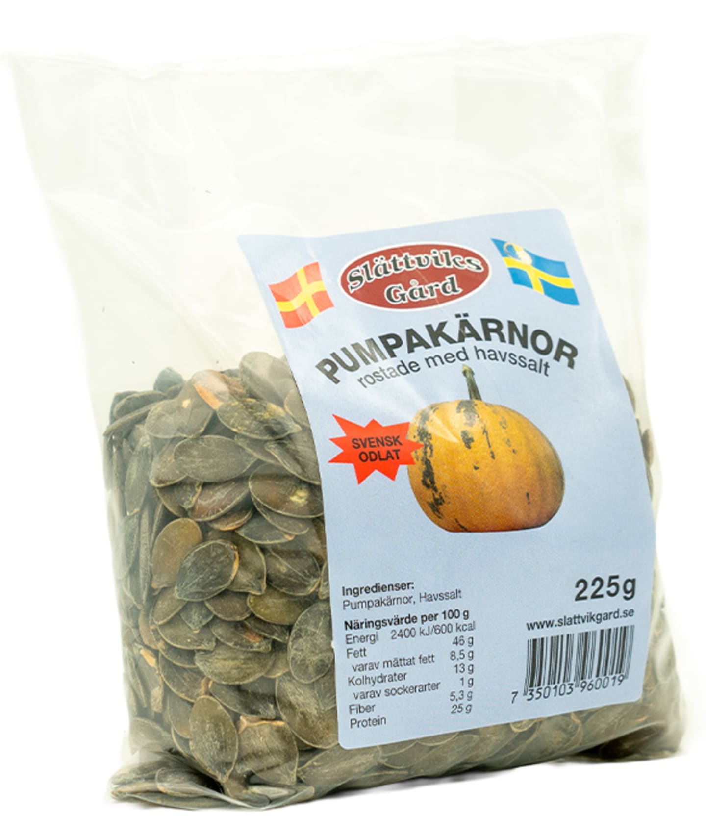 Pumpakärnor rostade saltade 225g SE