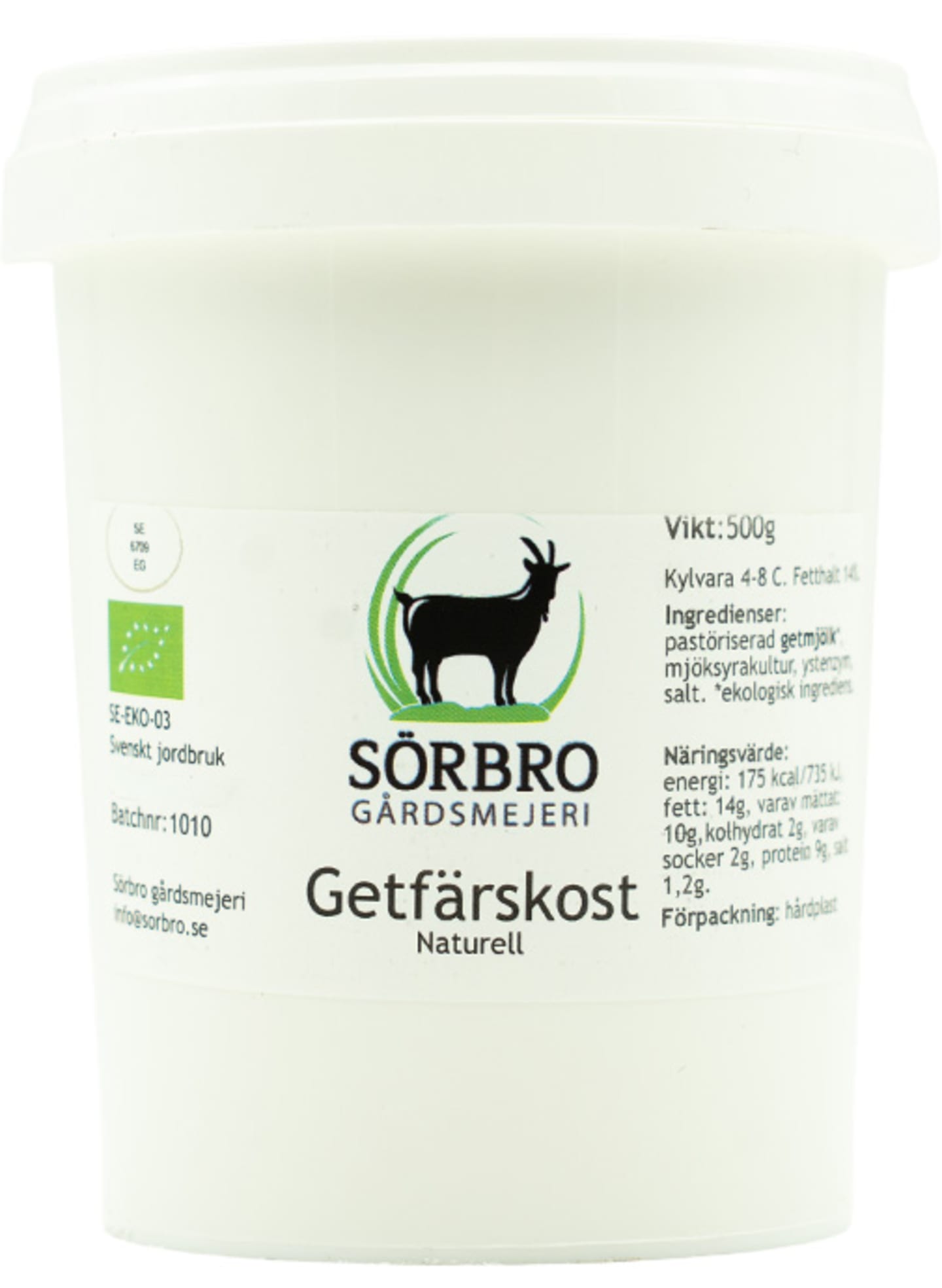 Färskost av get EKO 500g
