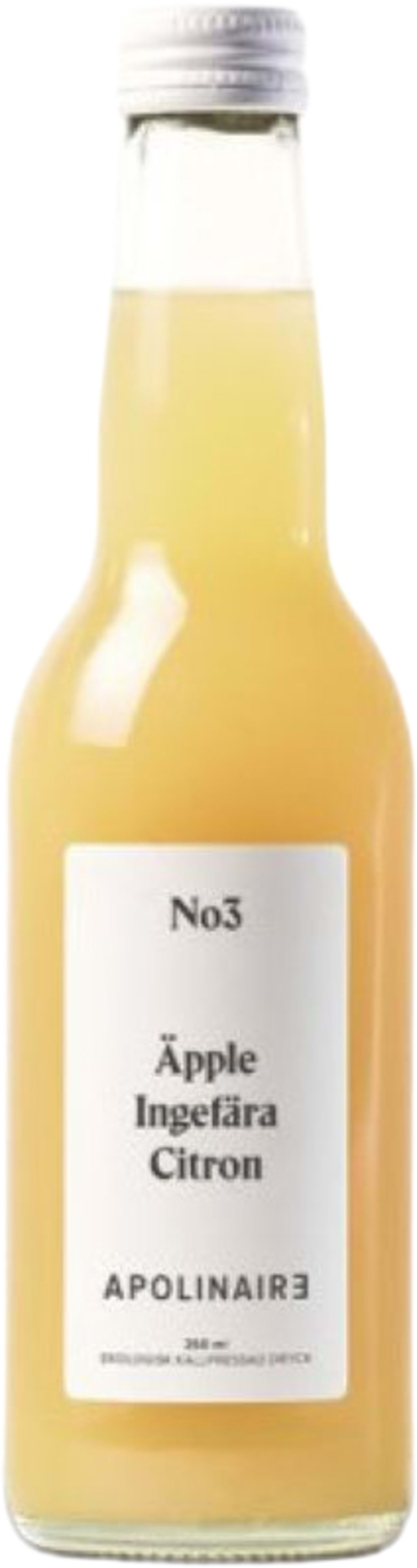 No3 äpple/citron/ingefära EKO 25cl