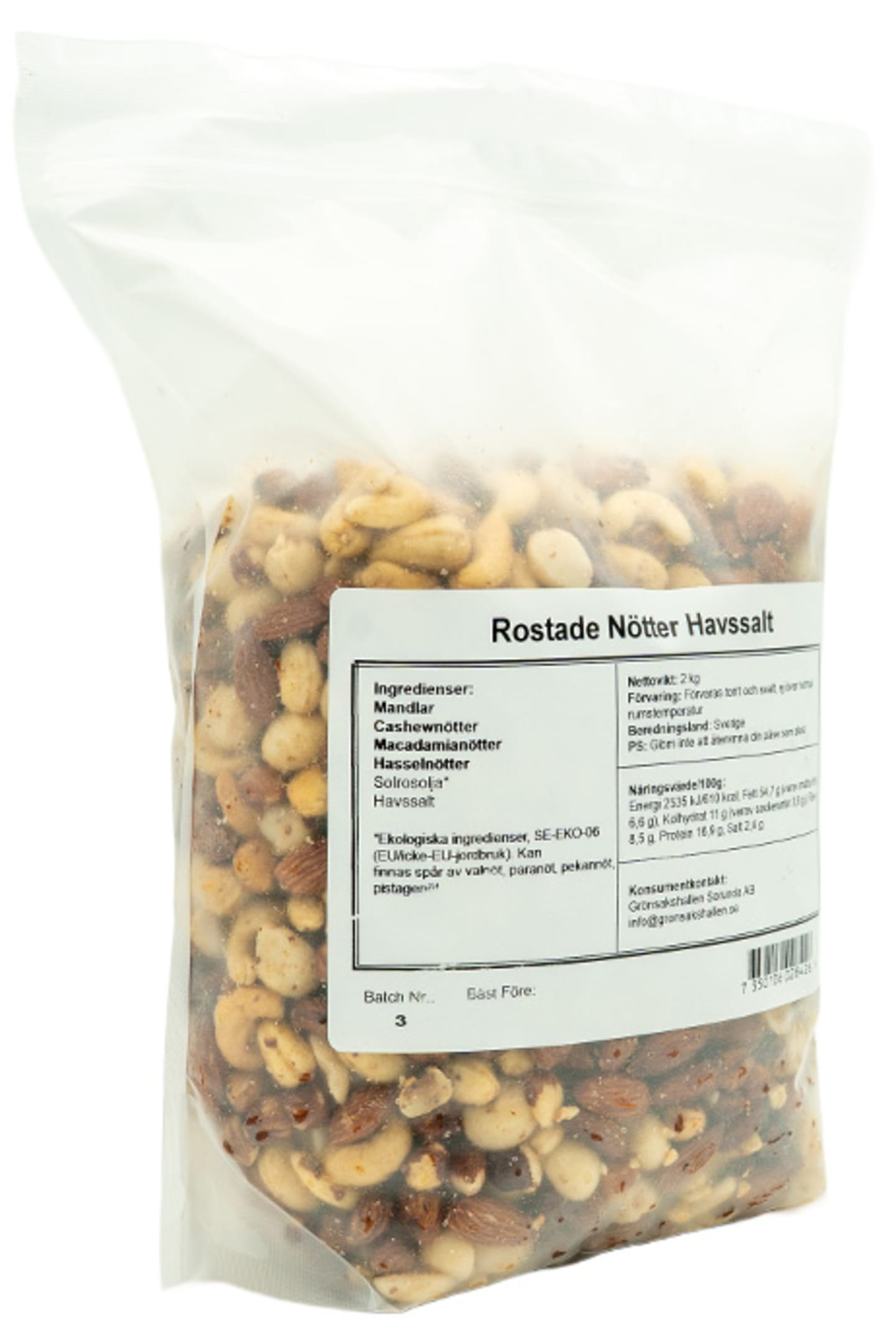 Nötmix rostad havssalt 2kg