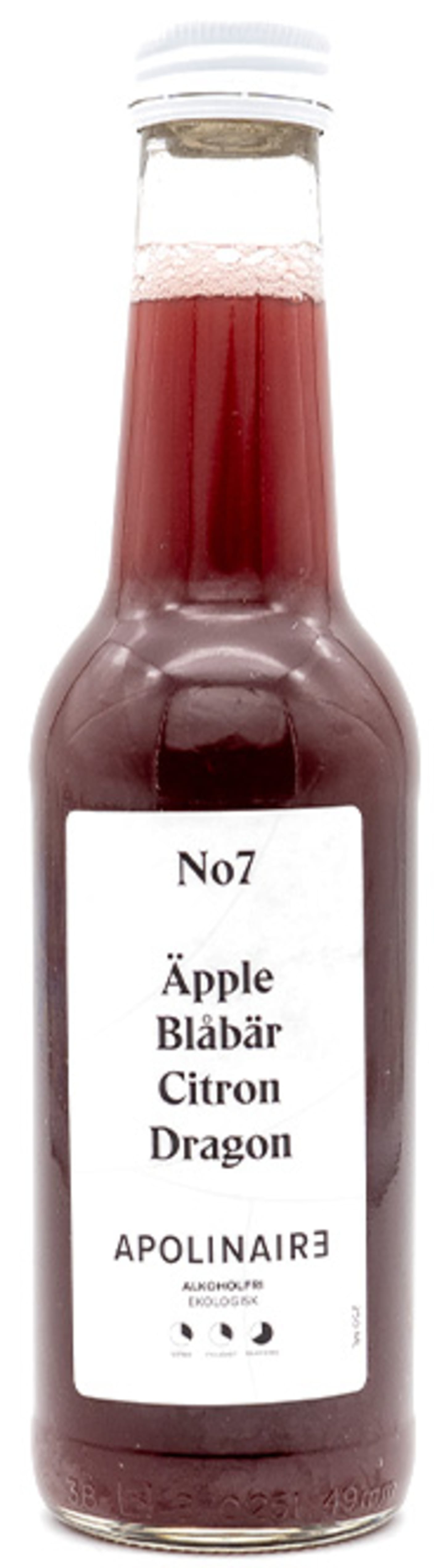 No7 äpple/blåbär/citron EKO 25cl