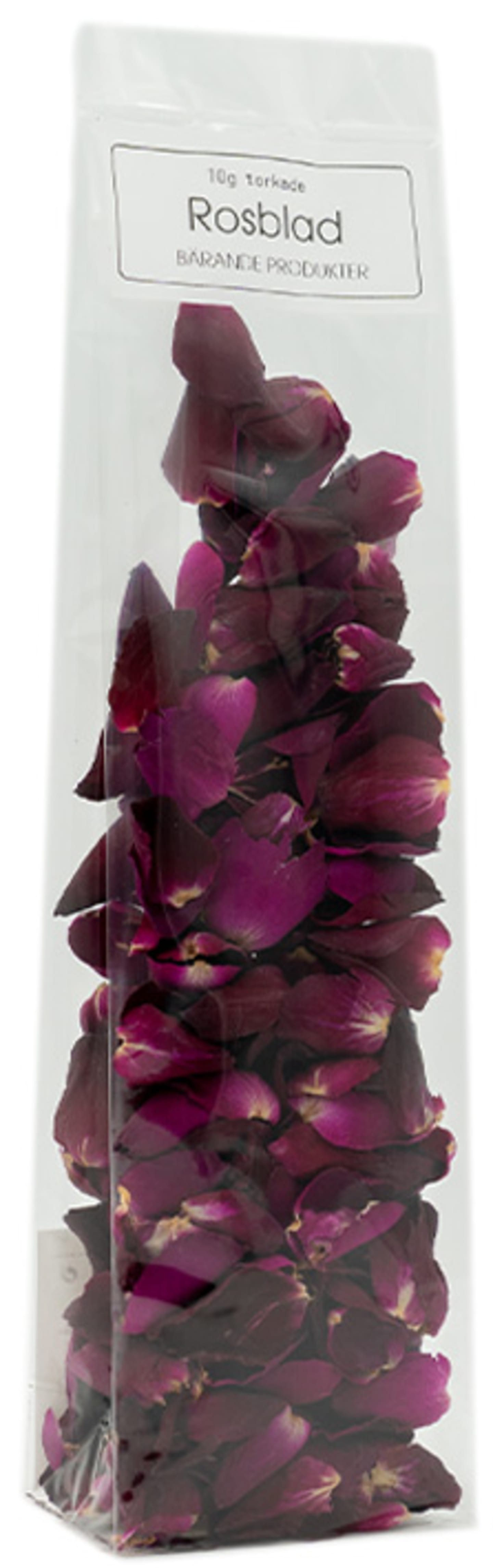 Rosblad mörkrosa ätlig torkad 10g
