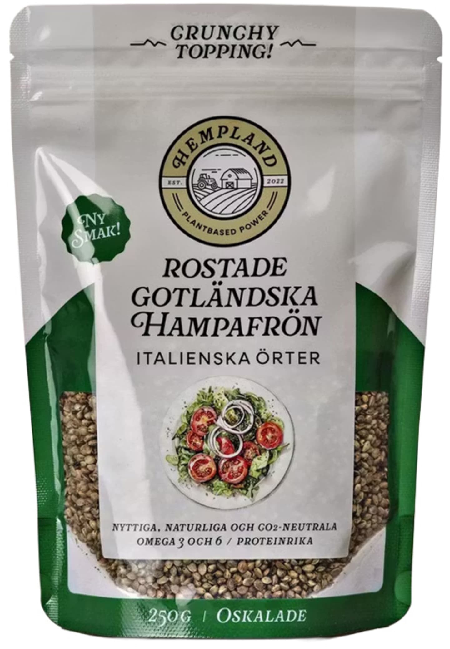 Hampafrön rostade italienska örter 250g