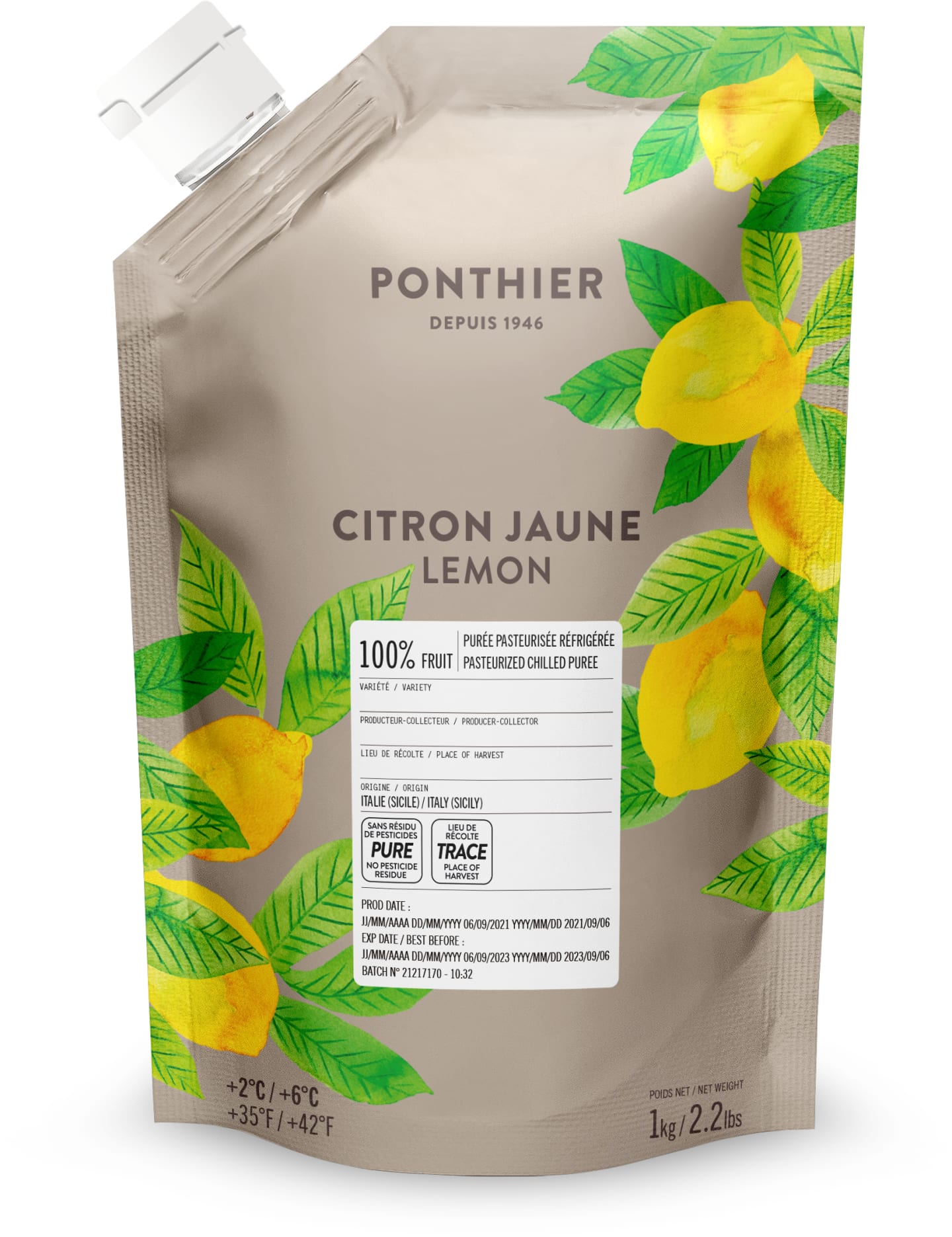 Citronpuré kyld 1kg