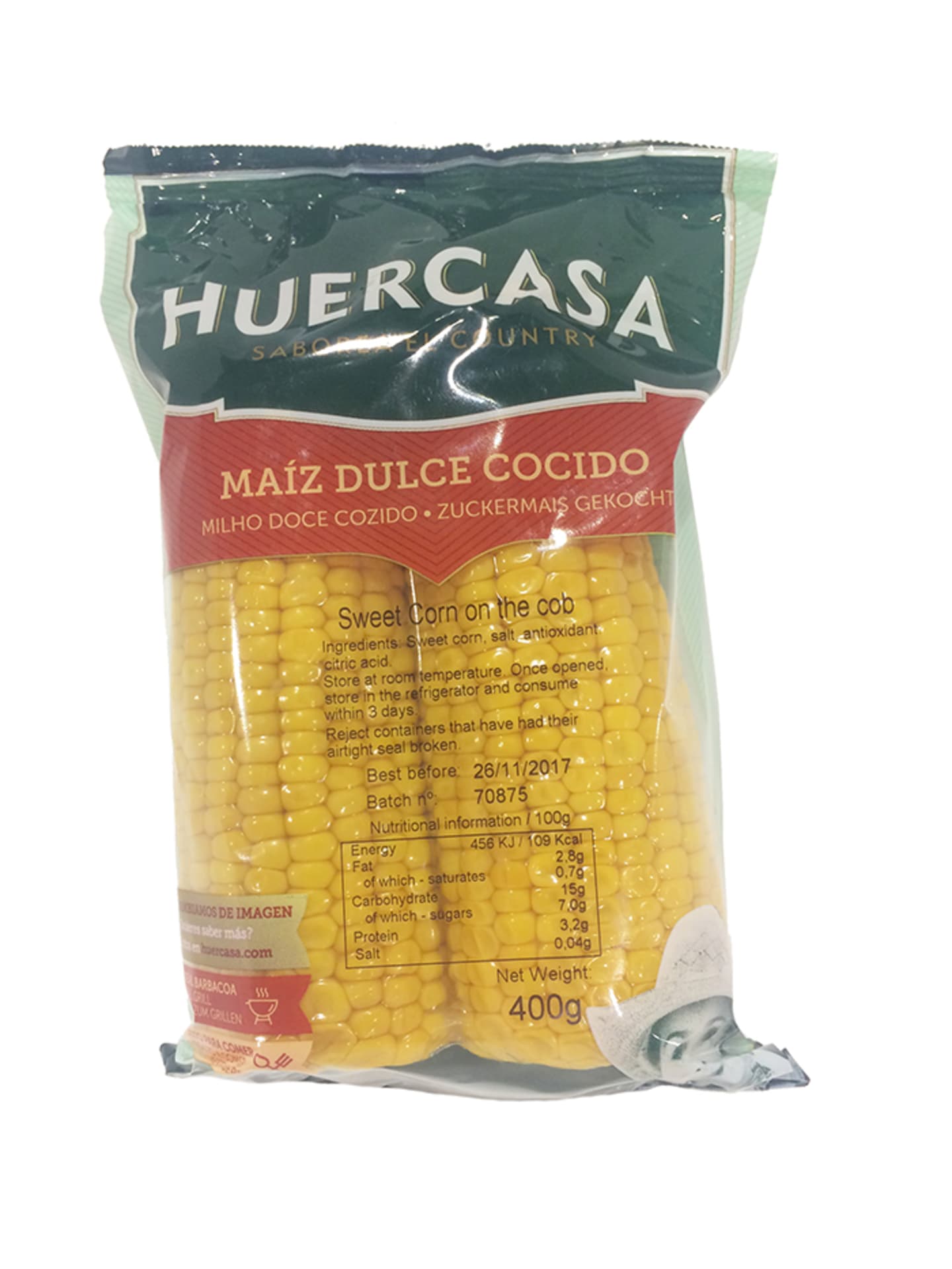 Majskolv kokt vaccad 12x2-pack