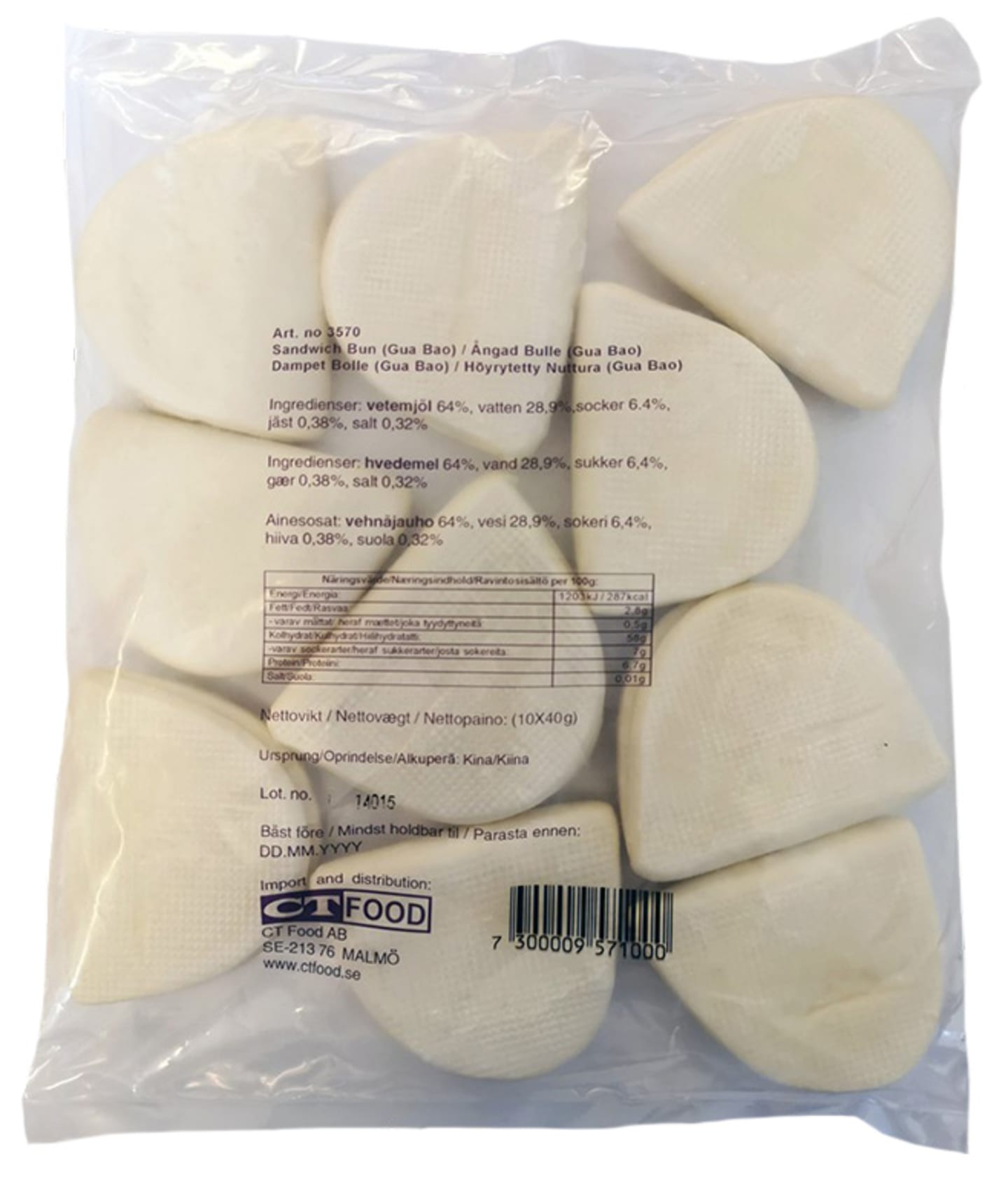 Softbuns 400g DF
