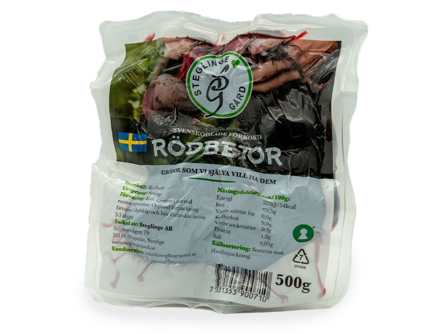 Rödbeta kokta 500g