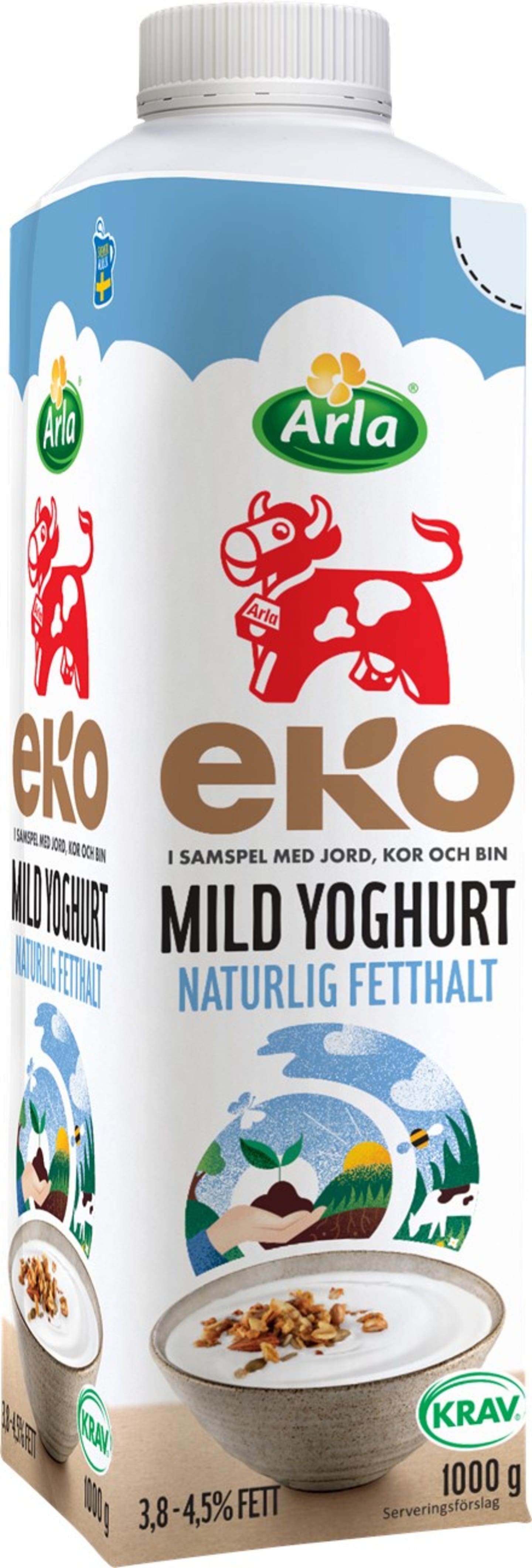Yoghurt naturell KRAV 1kg - Bild 1 av 1