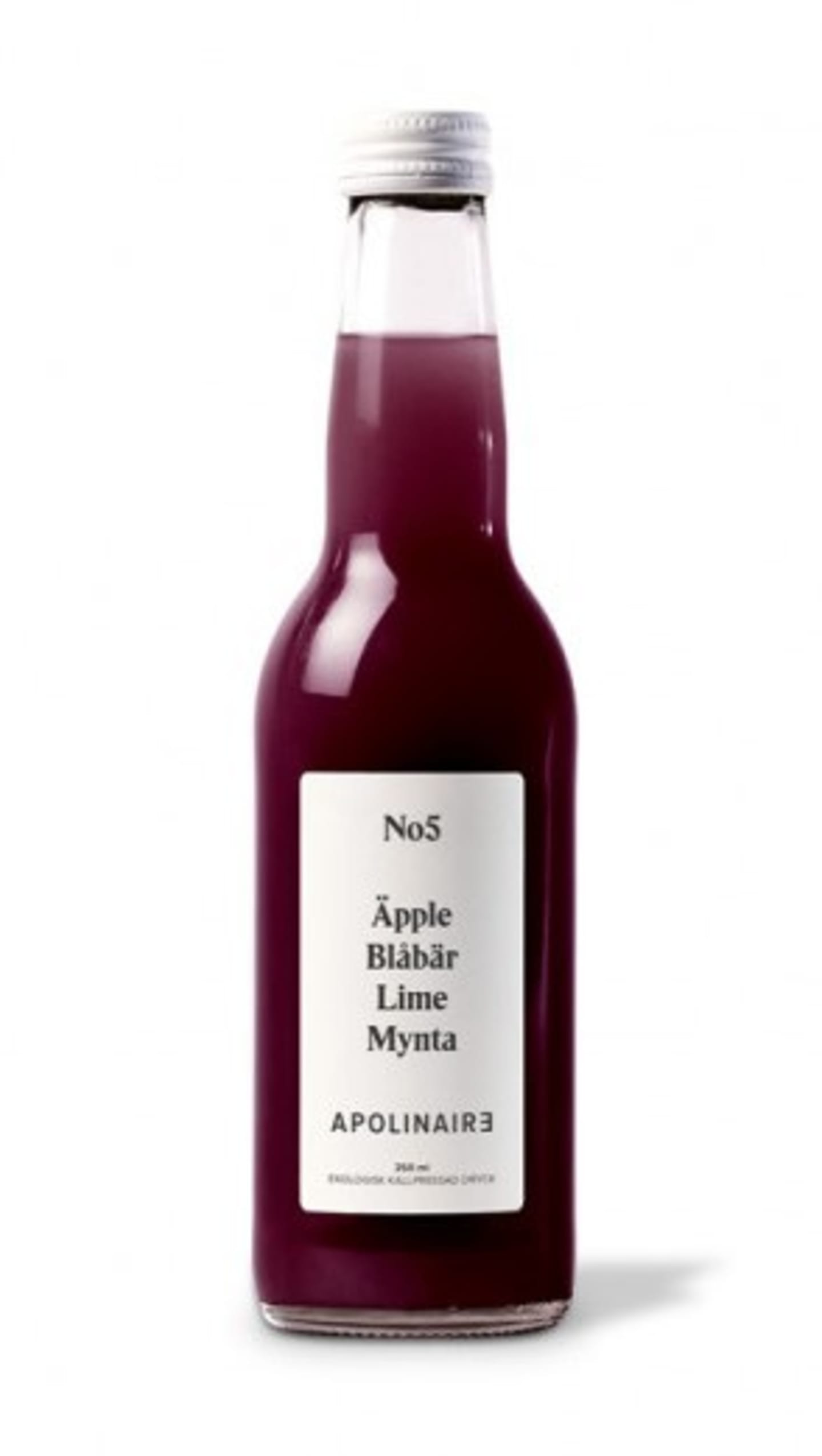 No5 äpple/blåbär/mynta EKO 25cl