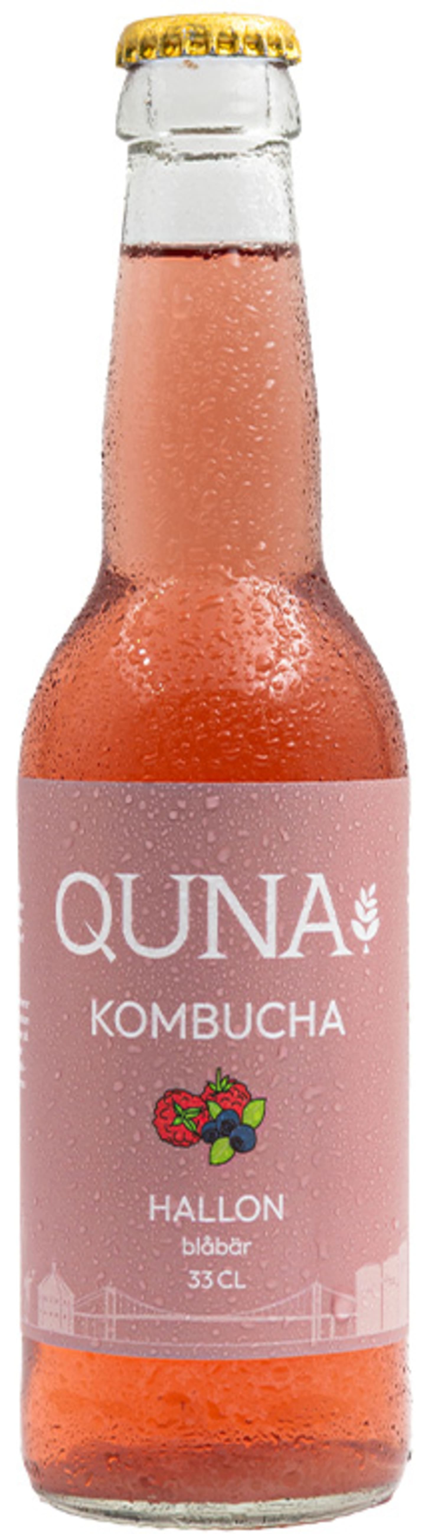 Kombucha Quna hallon 33cl