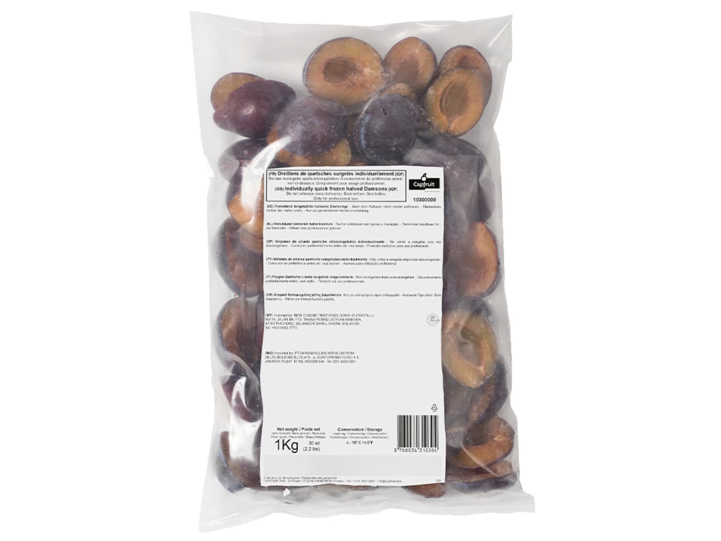 Plommon halvor 1kg DF