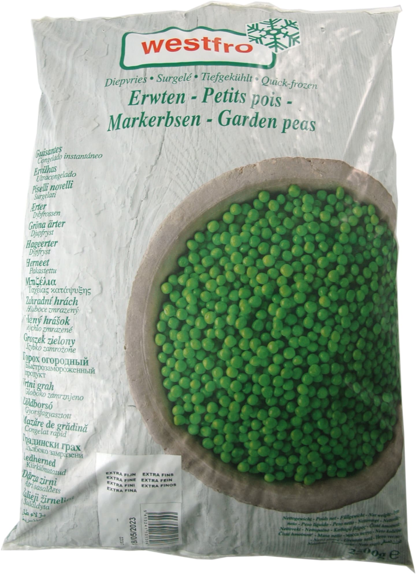 Ärtor gröna 2,5kg DF