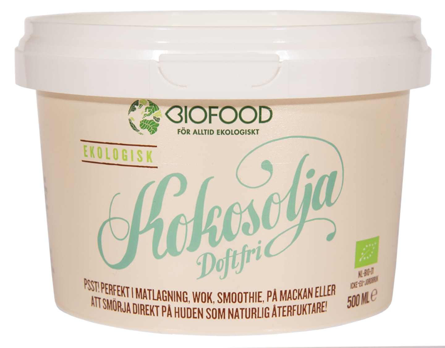 Kokosolja doftfri EKO 500ml